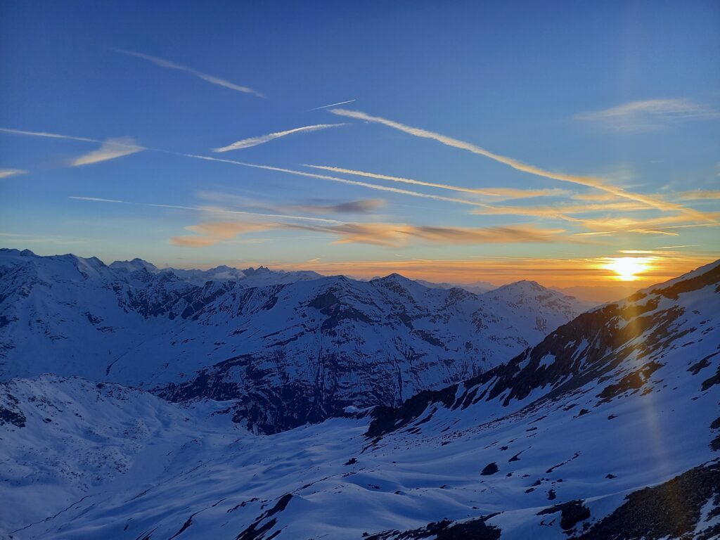 Coucher de soleil depuis Tracuit