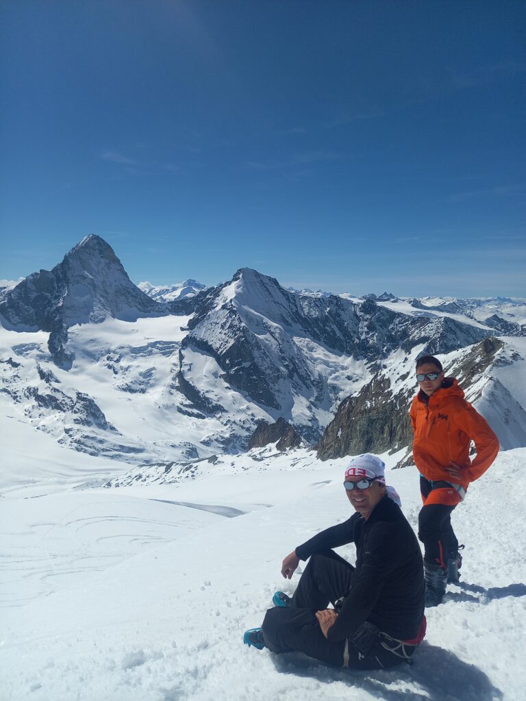 fin de l'arête du blanc